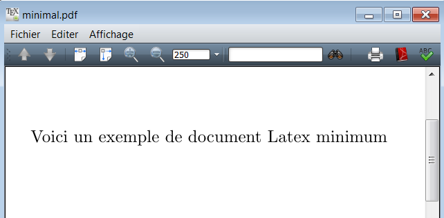 premier document latex document latex minimal