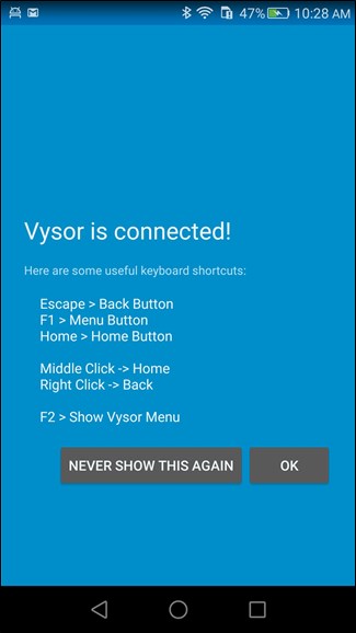 4-vysor-is-connected