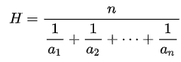 harmonic mean in statistics python module