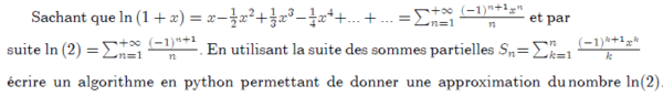 python - logarithm function-approximation algorithm -... Solution Exercice 4: algorithme d’approximation de log de 2 en python ...