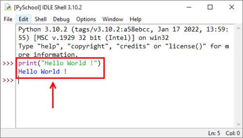 Premier Programme Python Avec IDLE – Très Facile