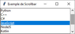Le widget Scrollbar de Tkinter – Très Facile