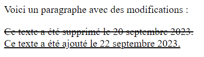 balise ins html