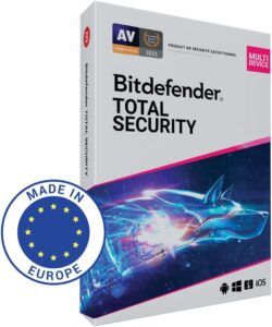 Bitdefender Total Security | 10 appareils | 2 ans | PC/MAC/android | haute sécurité