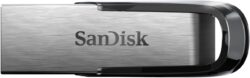 SanDisk Ultra Flair 128 Go Flash Drive (Clé USB, des vitesses allant jusqu'à 150 Mo/s, USB 3.0, Protection par mot de passe, Un boîtier en métal élégant et resistant) Argent/Noir
