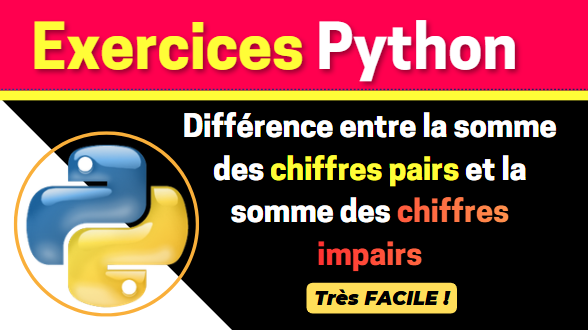 exercice arithmétique python avec solution: différence de la somme des chiffres