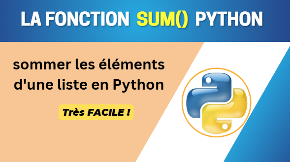 La fonction sum() en Python