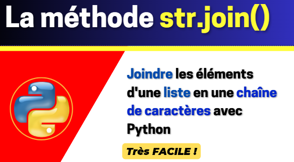 La méthode str.join() des listes Python