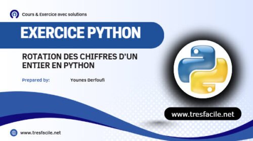 Exercice 98 rotation des chiffres en Python – Très Facile