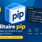 installation des packages python via l'utilitaire de commandes pip