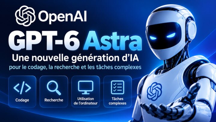 OpenAI lance GPT-6 Astra : une nouvelle génération d’IA pour le codage, la recherche et les tâches complexes