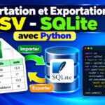 importer et exporter des données d'un fichier csv vers une base de données sqlite