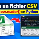 Python csv module, lire un fichier csv python