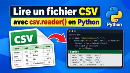 Python csv module, lire un fichier csv python